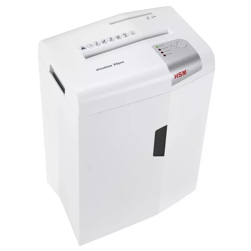 Destruidora de documentos HSM shredstar X6pro, 2 x 15 mm + mecanismo de corte de CD separado