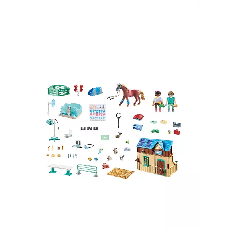 Playmobil Horses of Waterfall 71352 conjunto de brincar Terapia equestre e clínica veterinária, 5-12 anos, multicolor