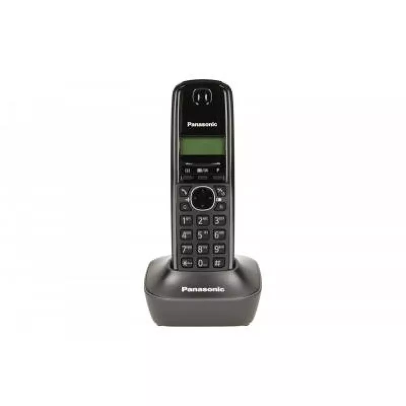 Panasonic KX-TG1611 telefone sem fios DECT, identificação de chamadas, agenda de 50 entradas, até 15 h de conversação, preto
