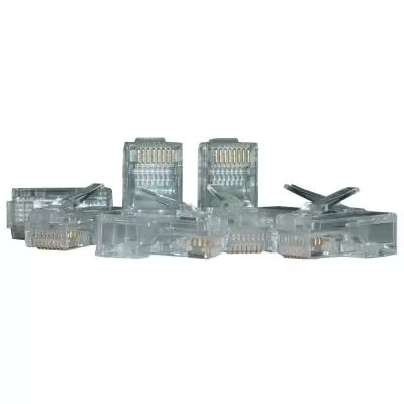 Conector de cabo RJ45 DIGITUS X-ML-6U-IMP, transparente, ficha, pack de 100