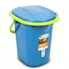 GreenBlue GB320BL sanita portátil de viagem balde assento campismo festival com pega tampa robusto estável 19L