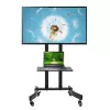 Maclean MC-739 carrinho profissional para TV com rodas, 32-65 polegadas (165,1 cm), máx. 40 kg, VESA até 400x600, preto
