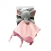 Peluche TULILO Milly elefante rosa 25 x 25 cm, peluche macio para bebés