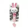 Brinquedo sonoro de peluche macio TULILO coelho 17 cm – chocalho fofo para bebés e crianças pequenas