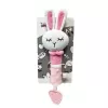 Brinquedo sonoro de peluche macio TULILO coelho 17 cm – chocalho fofo para bebés e crianças pequenas