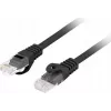 Lanberg PCU6-10CU-0025-BK Cat.6 U/UTP LSZH cabo de patch, 0,25 m, preto