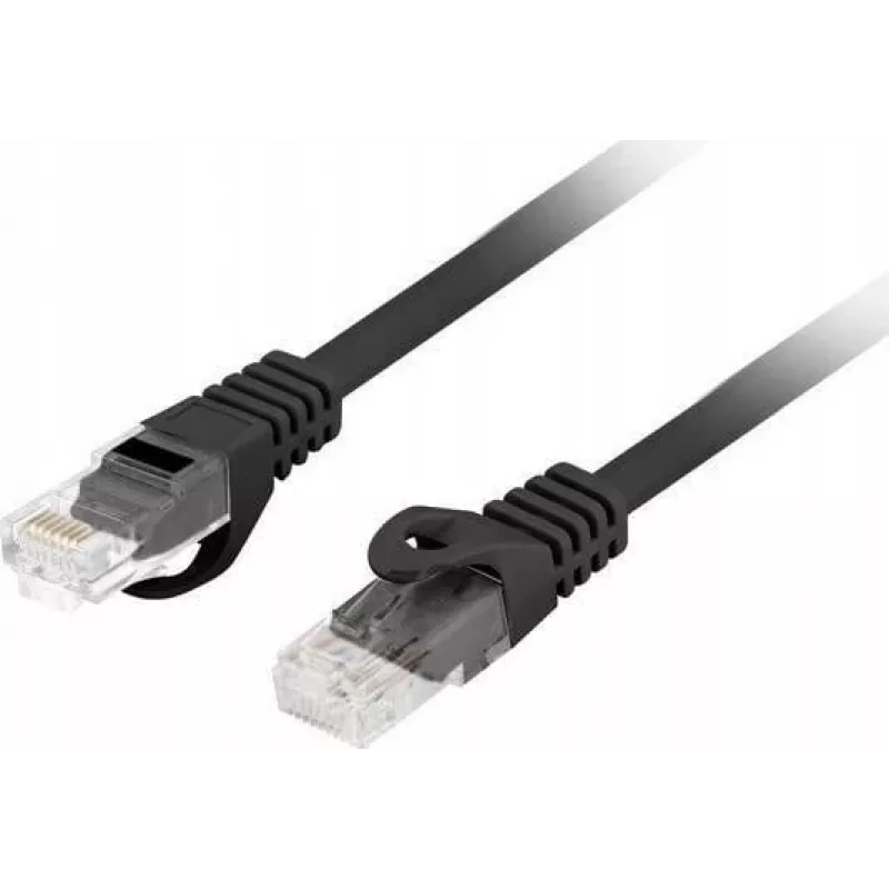 Lanberg PCU6-10CU-0025-BK Cat.6 U/UTP LSZH cabo de patch, 0,25 m, preto