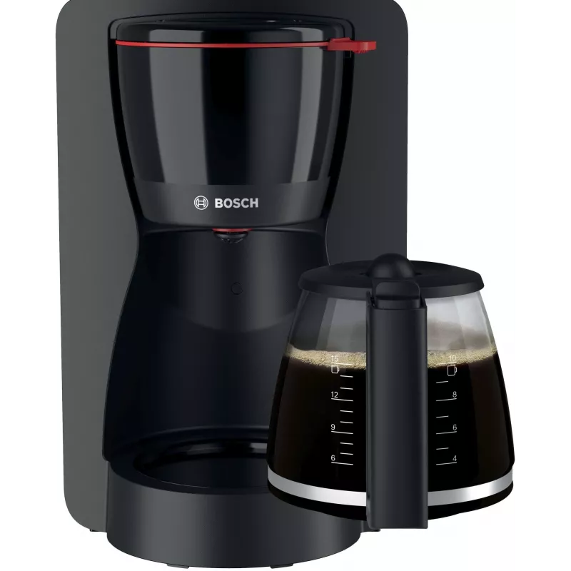 Máquina de café de filtro Bosch TKA2M113, depósito de água 1,25 l, 15 chávenas, preta