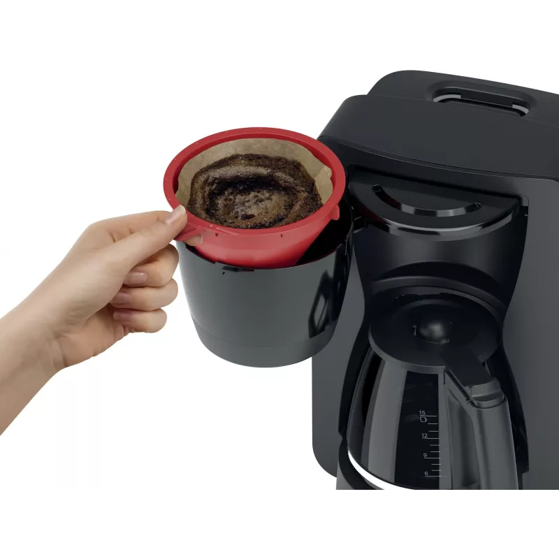 Máquina de café de filtro Bosch TKA2M113, depósito de água 1,25 l, 15 chávenas, preta