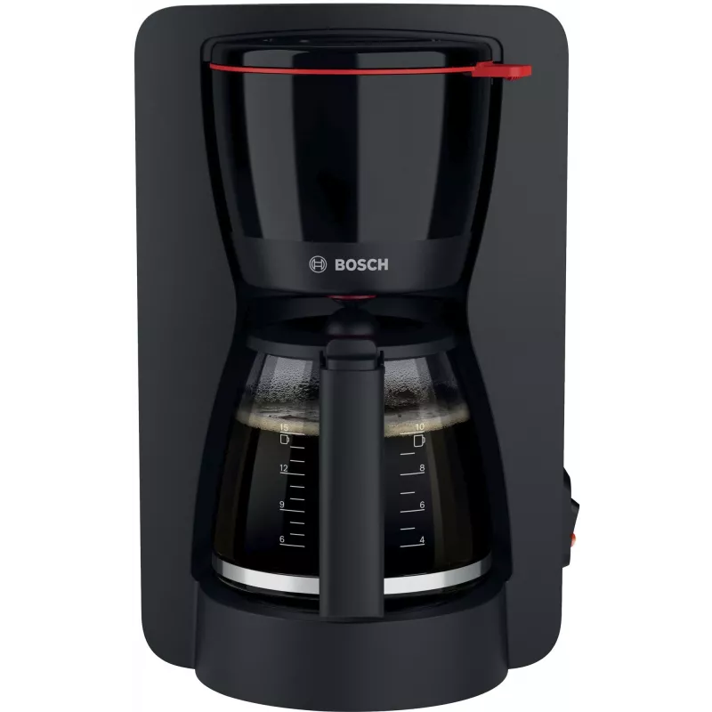 Máquina de café de filtro Bosch TKA2M113, depósito de água 1,25 l, 15 chávenas, preta