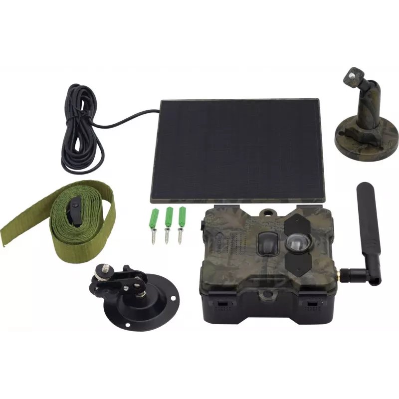 Câmara de exterior Technaxx 4G Wildcam TX-189 4MP CMOS painel solar