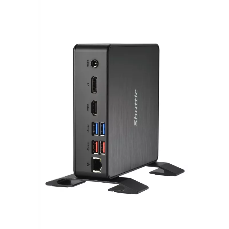 Shuttle XPC Nano PC NC40U, Intel Celeron 7305U, 1x HDMI, 1x DP, 1x USB-C/DP, 6x USB3.2, 1x baía de 2,5