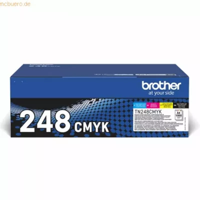Cartucho de toner Brother TN-248VAL 4 unidades original preto, ciano, magenta, amarelo