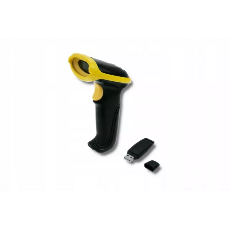 Leitor de códigos de barras laser sem fios Qoltec 50862 1D | 2.4GHz