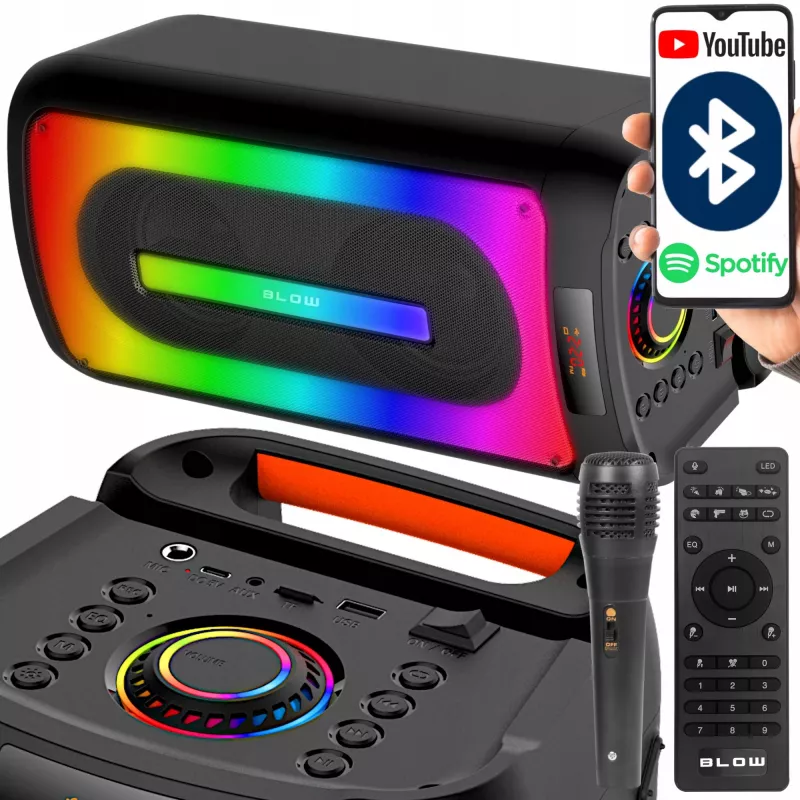 Altifalante Bluetooth CityLIGHT + comando + microfone