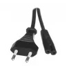Cabo de alimentação Savio CL-100 preto 1,8 m IEC tipo E (3,4 mm, 3,1 mm) IEC C7