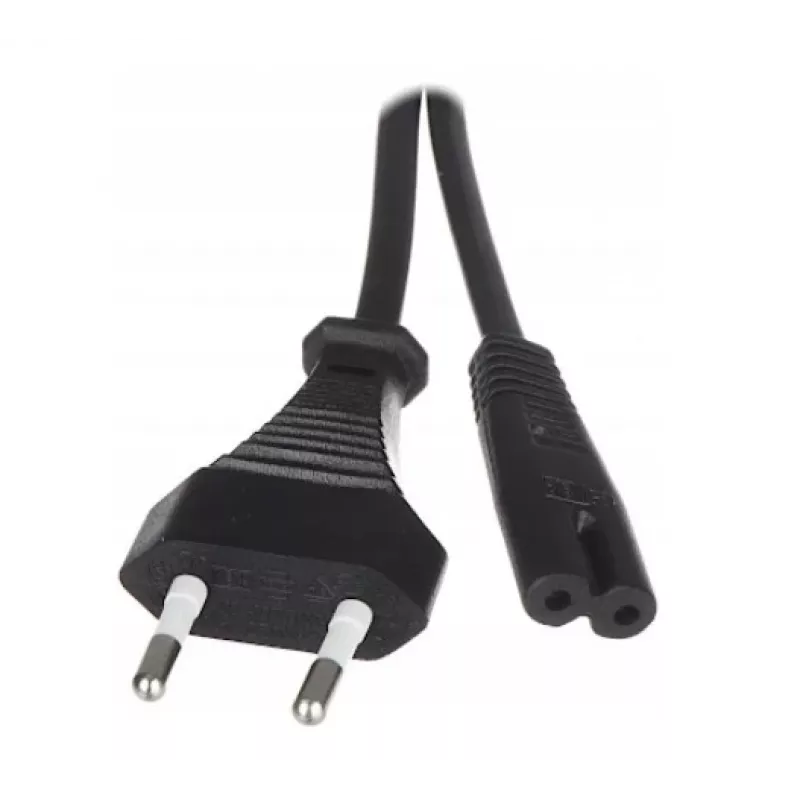 Cabo de alimentação Savio CL-100 preto 1,8 m IEC tipo E (3,4 mm, 3,1 mm) IEC C7