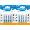 Pack de pilhas recarregáveis AAA NiMH everActive EVHRL03-1050 1,2 V — 4 unid., 1050 mAh