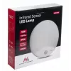Lâmpada LED de parede MACLEAN MCE357W com sensor de movimento IR, branca, para exterior e interior