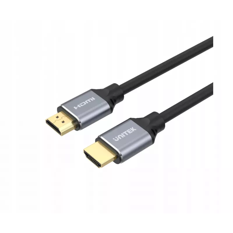 Cabo HDMI Unitek 8K HDMI 2.1 Ultra Speed 3 m, Type-A macho–macho, 48 Gbit/s, 60 Hz, preto
