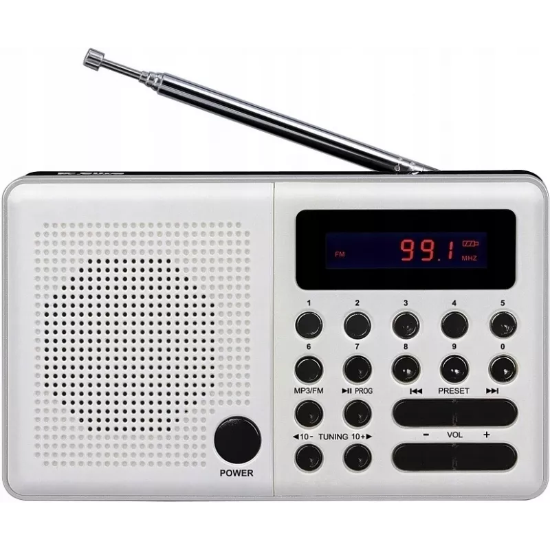 Eltra Rádio Pliszka USB, FM branco