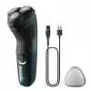 Máquina de barbear rotativa elétrica Philips 3000X Series X3002/00 – máquina de barbear de 3 cabeças húmido e seco, sem fios, bateria NiMH, 40 minutos de autonomia