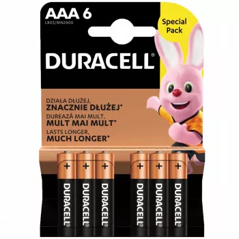 Pilha Duracell AAA R03 6 unid.