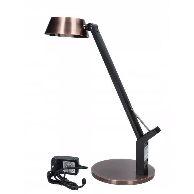Candeeiro de secretária LED MAXCOM ML 4400 — 4400 lúmenes, acabamento em cobre