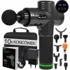 BLOW Wave 4000 44-340# pistola de massagem, 30 velocidades, 10 acessórios, 100 W, ecrã tátil LCD, USB-C, preta