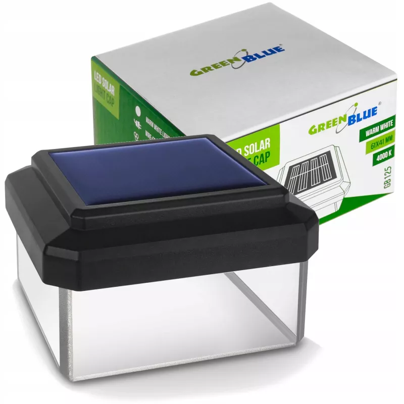 Lâmpada solar para vedação GreenBlue GB125 LED 6040 — lâmpada LED exterior alimentada a energia solar para vedação