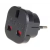 Adaptador de viagem de ficha UK EU PL