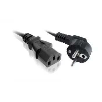 Cabo de alimentação SAVIO CL-146 — 3 m, IEC C13 para IEC Type E, preto
