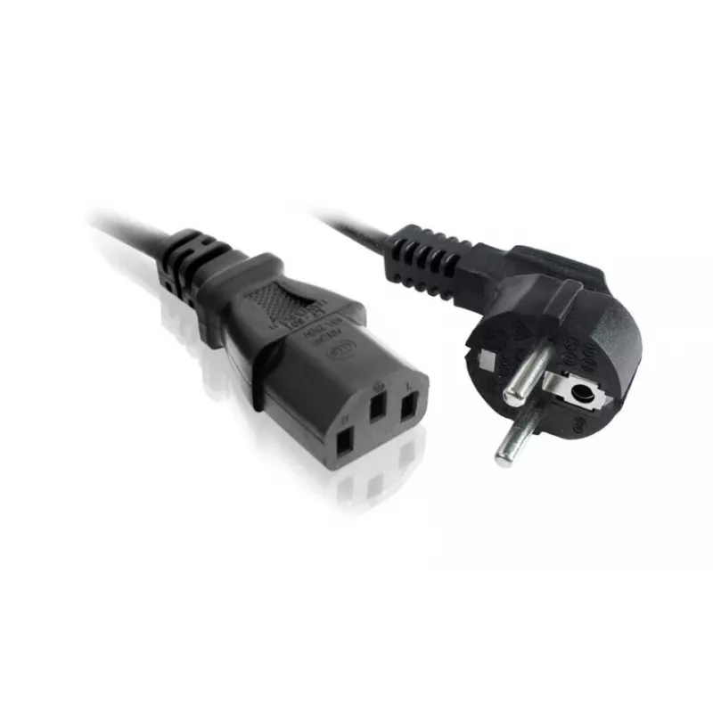 Cabo de alimentação SAVIO CL-146 — 3 m, IEC C13 para IEC tipo E, preto
