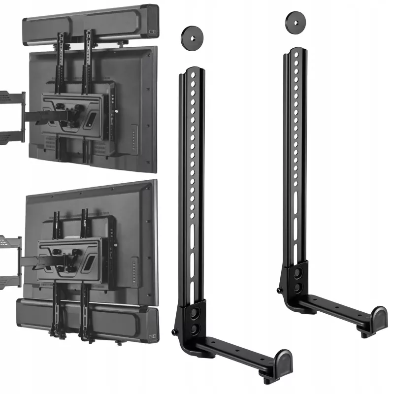 Maclean MC-914 suporte universal para barra de som por baixo da TV, até 15 kg, VESA