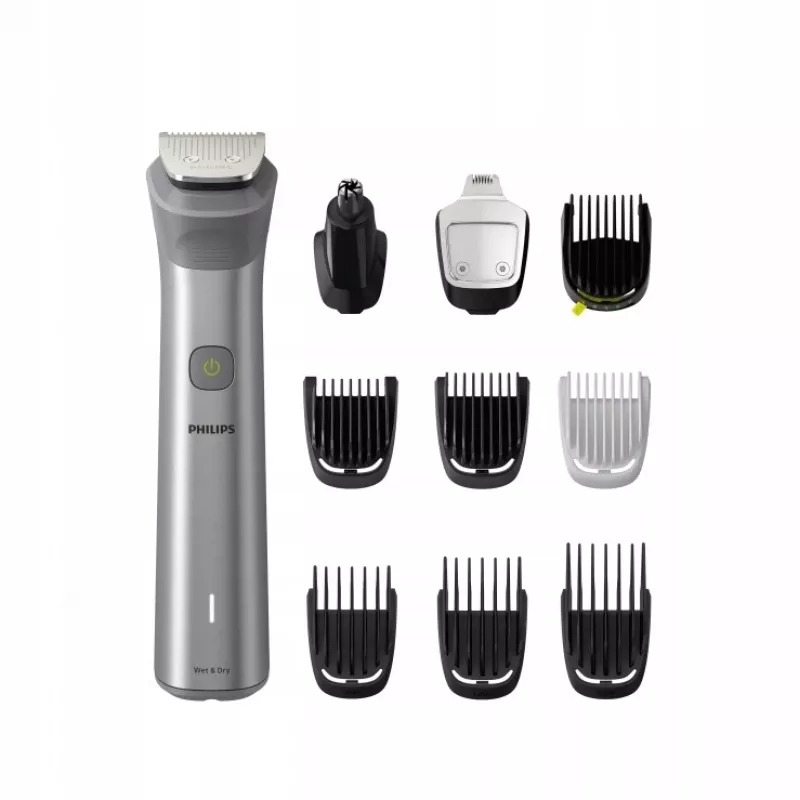 Aparador multiusos Philips MG5920/15 Série 5000, aço inoxidável, 0,5 mm, 1,6 cm, 1 mm, barba, orelhas, nariz, bateria