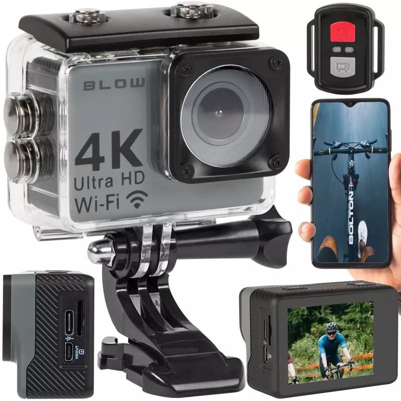 Action cam BLOW 78-538 – 4K Ultra HD, ecrã de 2