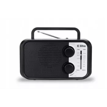 Rádio portátil Eltra DANA preto – recetor FM/AM, design compacto