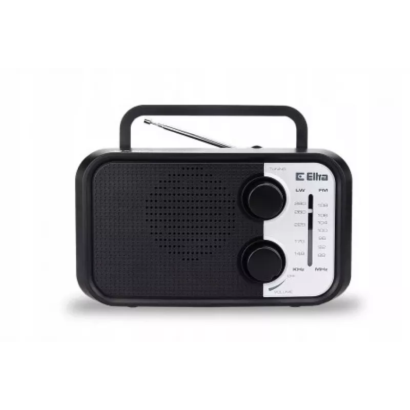 Rádio portátil Eltra DANA preto – recetor FM/AM, design compacto