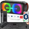 BLOW DJBOX 30-392# coluna Bluetooth 250 W com telecomando e microfone, USB, microSD, AUX, TWS, bateria integrada, preta