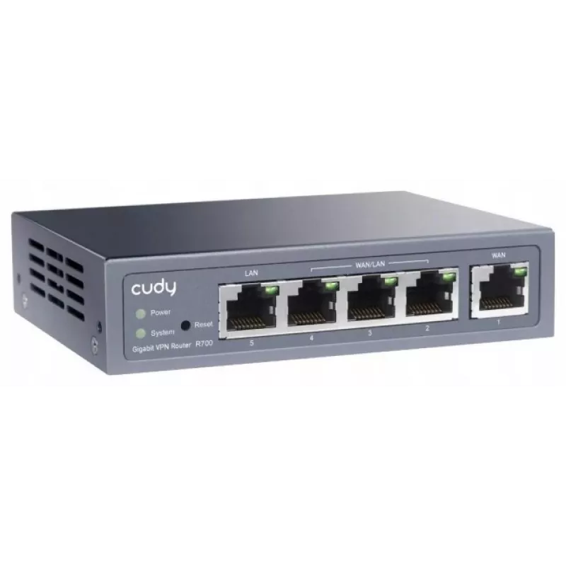 Router VPN multi-WAN Gigabit Cudy router com fios Fast Ethernet, Gigabit Ethernet cinzento