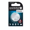Pilha de lítio tipo botão everActive CR2450, 3 V, 5 mm de altura — pack de 5