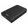 Caixa para HDD/SSD Unitek Y-3035 — SATA 2,5/3,5 polegadas, USB 3.2 Gen 1 (USB Type-B), 6 Gbit/s, preto, adaptador AC