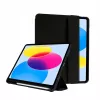 Crong FlexFolio CRG-FXF-IPD109-BLK capa folio para iPad 10.9 (2022) / iPad 11 (2025), 27,7 cm (10,9 polegadas), com suporte para Apple Pencil, preta