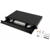 Patch panel de fibra ótica para rack 1U 24x SC/LC 19