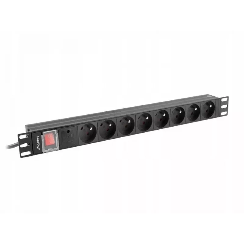 Régua de tomadas Lanberg PDU-08E-0200-BK