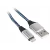 Cabo Lightning Tracer TRAKBK46269 1 m preto azul prateado