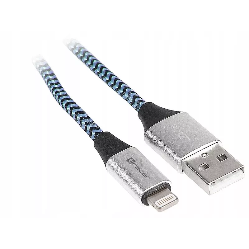 Cabo Lightning Tracer TRAKBK46269 1 m preto azul prateado