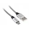 Cabo USB Tracer TRAKBK46928 1m USB A Micro-USB B preto prateado