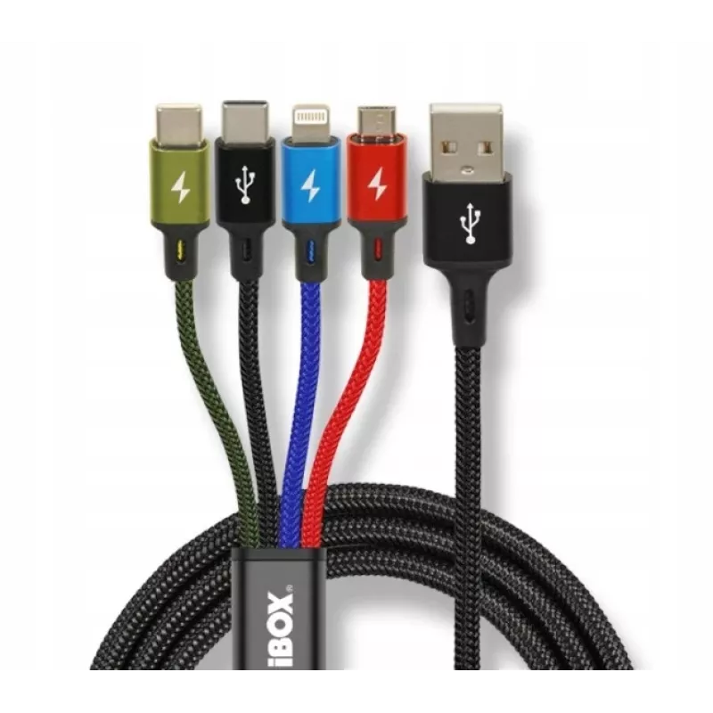 Cabo de carregamento universal 4 em 1 I-BOX USB IKUM4W1