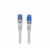 Cabo de rede LANBERG RJ-45 para RJ-45 S/FTP PCF6A-10CC-0050-S, 0,5 m, condutor CCA, 500 MHz, LSZH, cinzento